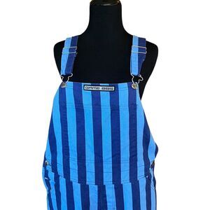 Game Bibs Sz M Navy Blue and Light Blue Overalls March Madness